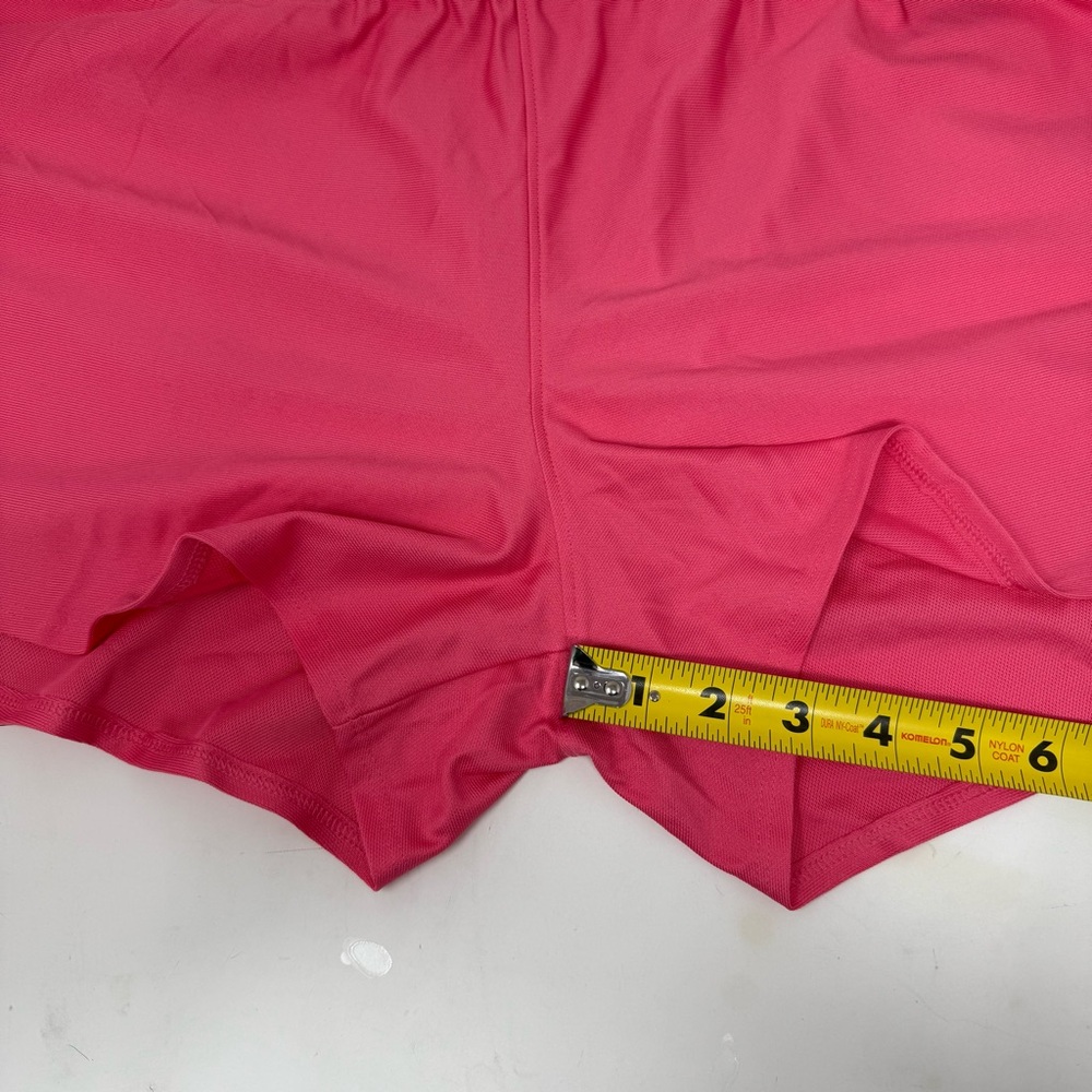 NWT-Under Armour Women's Tech Play Up 3" Shorts Size XL Pink/White - Picture 6 of 8
